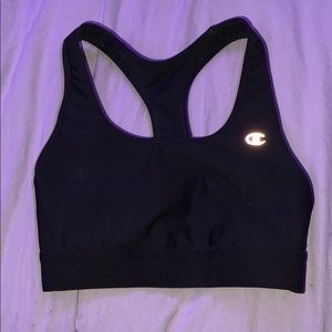 Black sports bra
